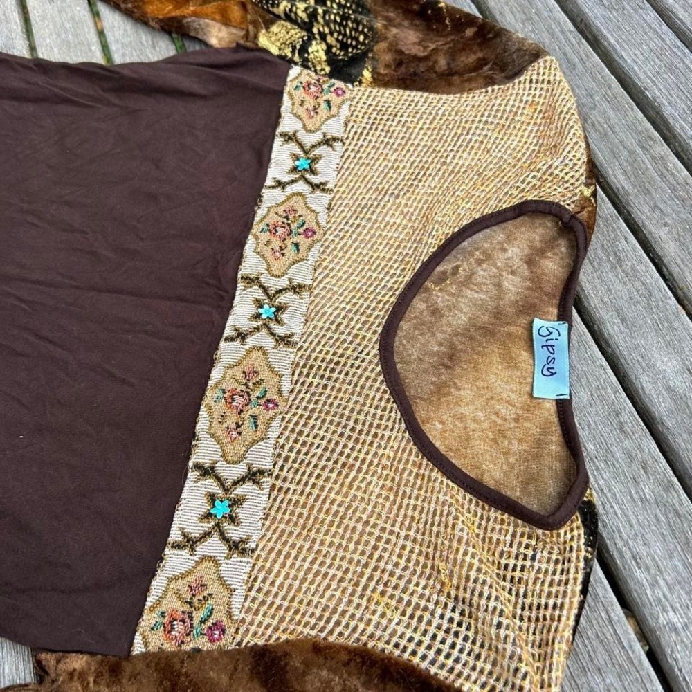 Vintage Y2K long Sleeve fairy top by Gypsy small whimsy spring summer - Picture 4 of 8
